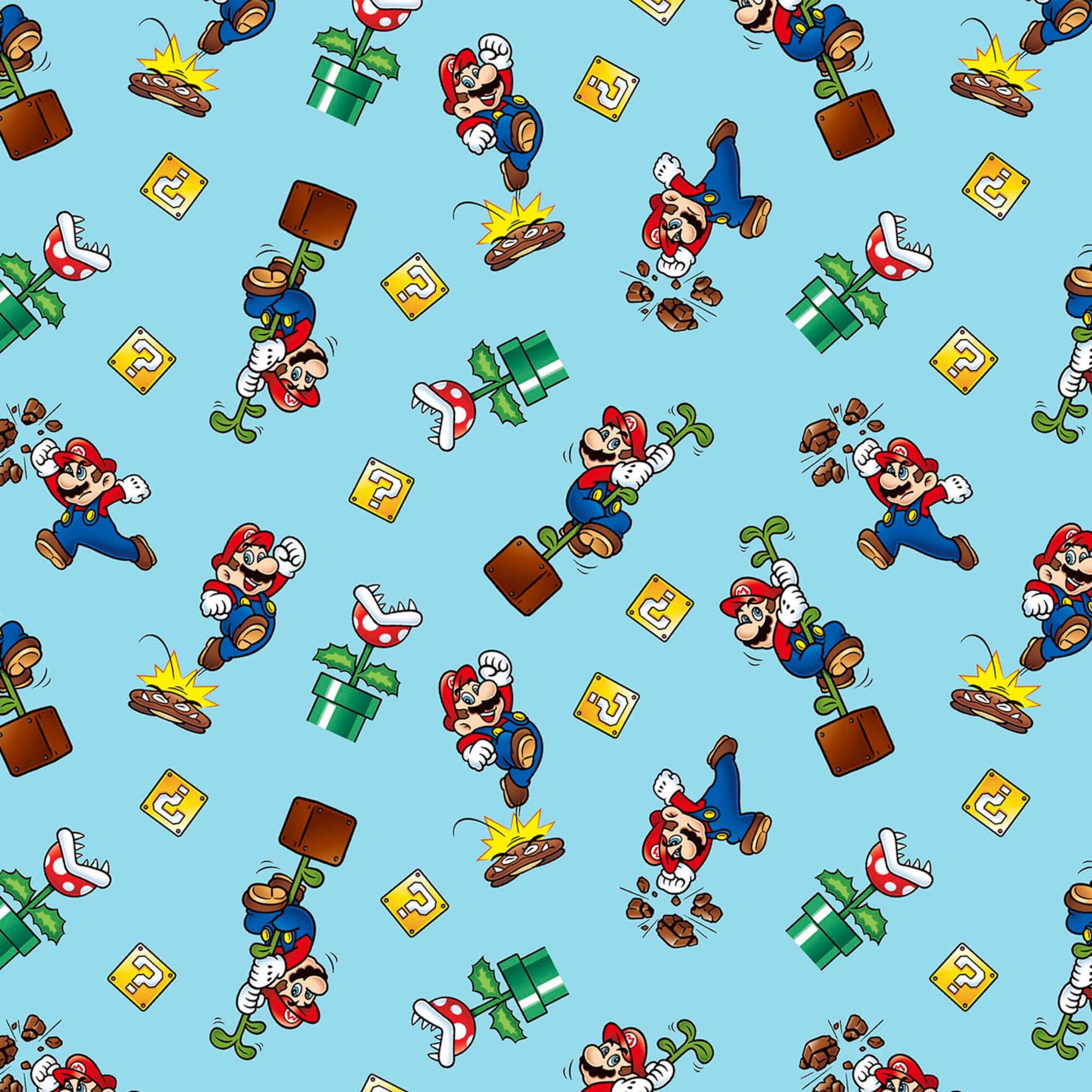 Nintendo® Super Mario™ Toss Cotton Fabric